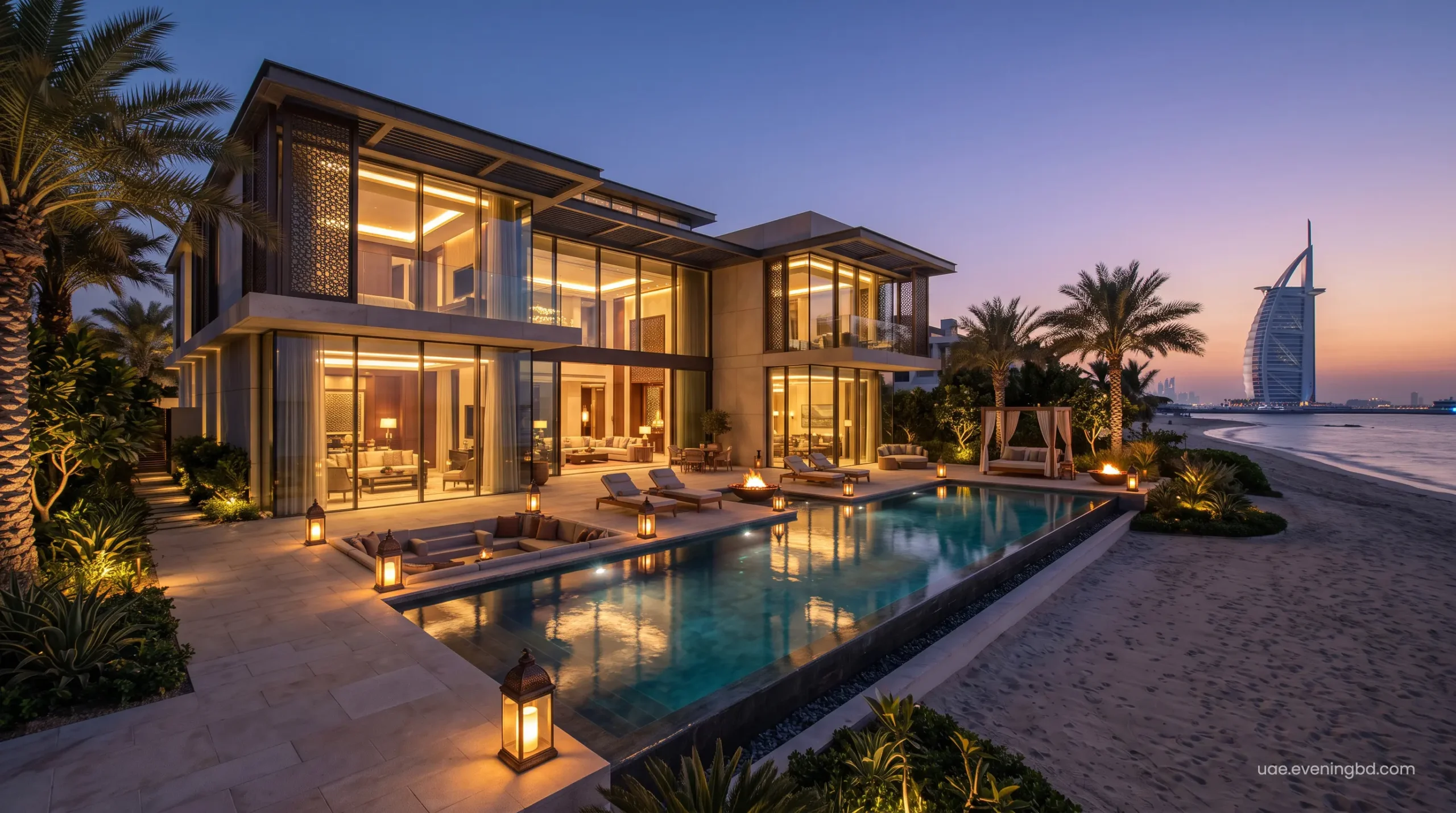 Exclusive reservations at a Jumeirah beachfront resort offering ultra-luxury packages