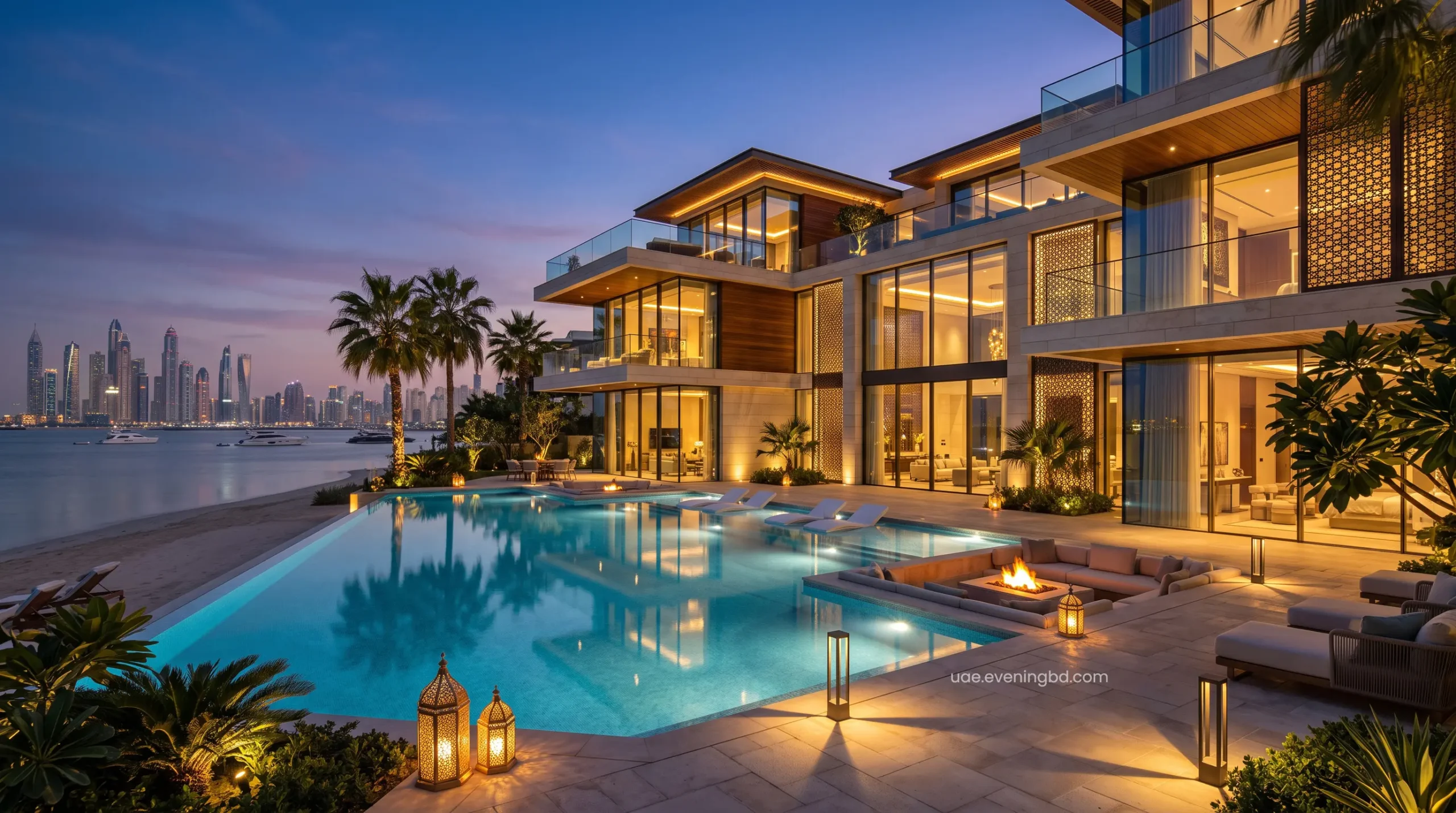 Premium booking of a 7-star ultra-luxury estate and private pool villa in Palm Jumeirah